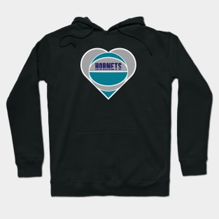 Heart Shaped Charlotte Hornets Basketball Hoodie